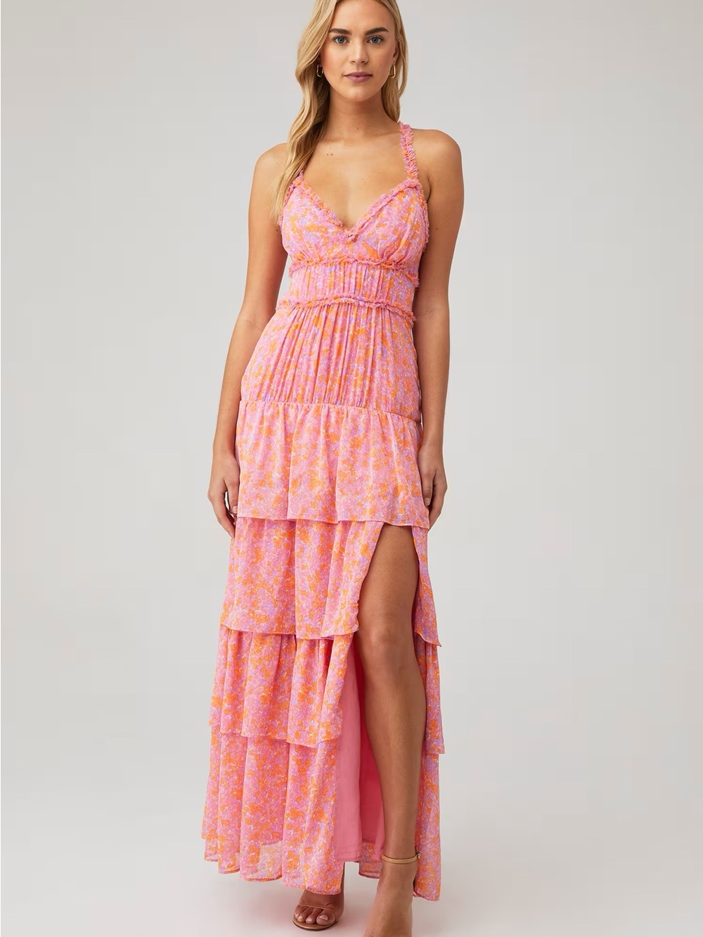 Athena Maxi Dress in Pink Multi
LIKELY